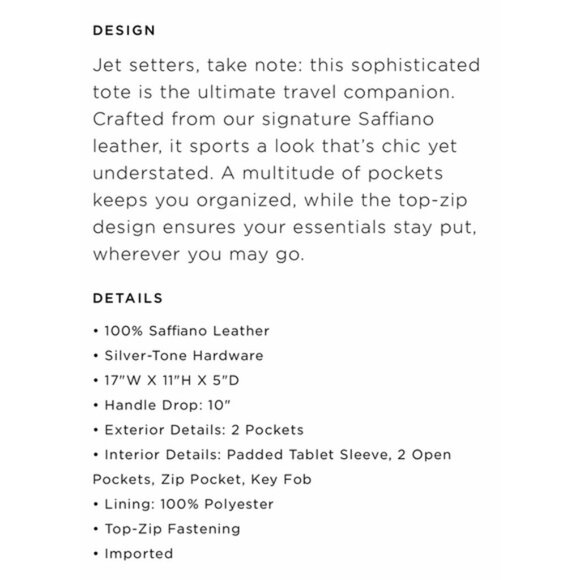 Micheal Kors Jet Set East West Tote Cinder Grey - Picture 2 of 13